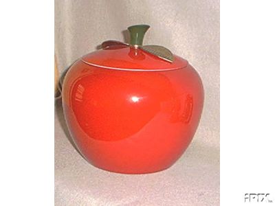 ALUMINUM APPLE COOKIE JAR